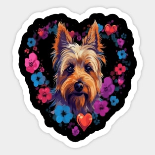 Australian Terrier Valentine Day Sticker